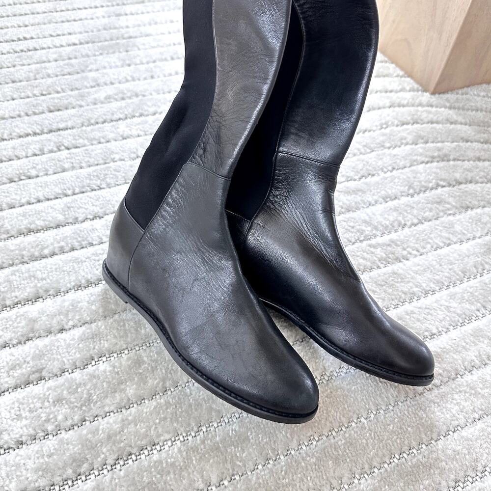 New Stuart Weitzman Mainline Hidden Wedge Leather… - image 8